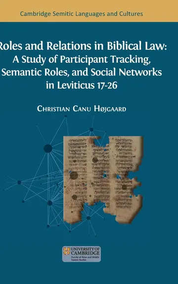 Cover of Roles and Relations in Biblical Law