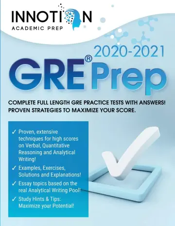 Cover of GRE Prep 2020-2021