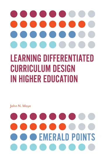 Cover of Learning Differentiated Curriculum Design in Higher Education