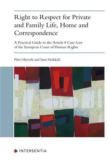 Cover of Right to Respect for Private and Family Life, Home and Correspondence