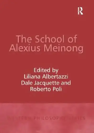 Cover of The School of Alexius Meinong