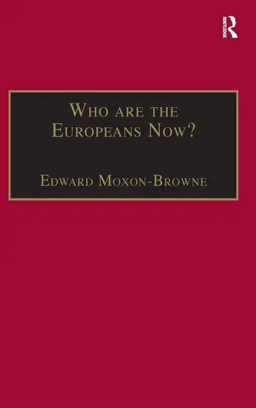 Cover of Who Are the Europeans Now
