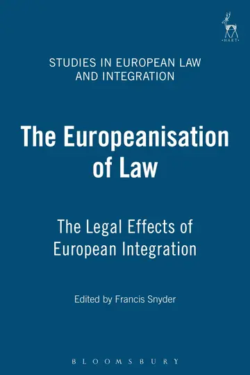 Cover of The Europeanisation of Law