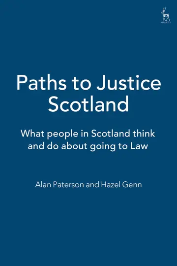 Cover of Paths to Justice Scotland