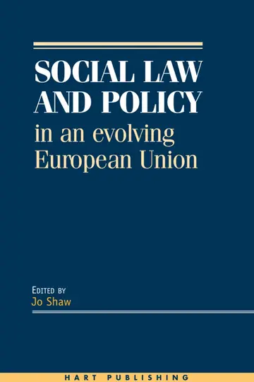 Cover of Social Law and Policy in an Evolving European Union