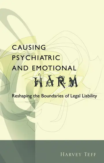 Cover of Causing Psychiatric and Emotional Harm