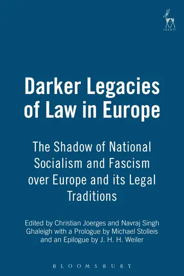 Cover of Darker Legacies of Law in Europe
