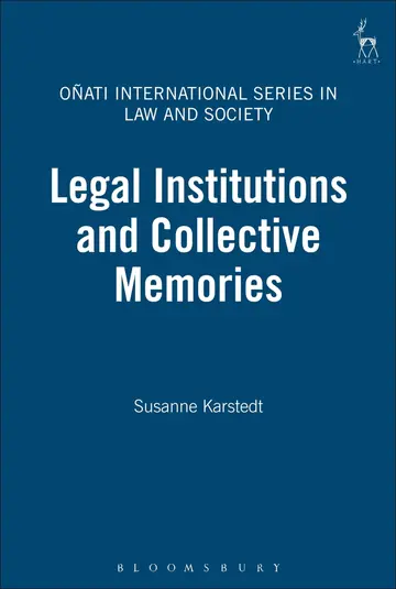 Cover of Legal Institutions and Collective Memories