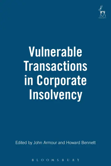 Cover of Vulnerable Transactions in Corporate Insolvency