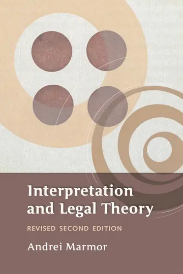 Cover of Interpretation and Legal Theory