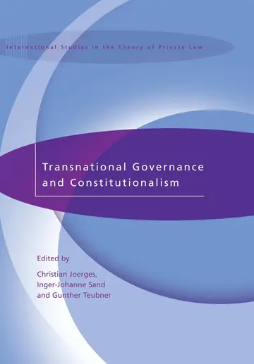 Cover of Transnational Governance and Constitutionalism