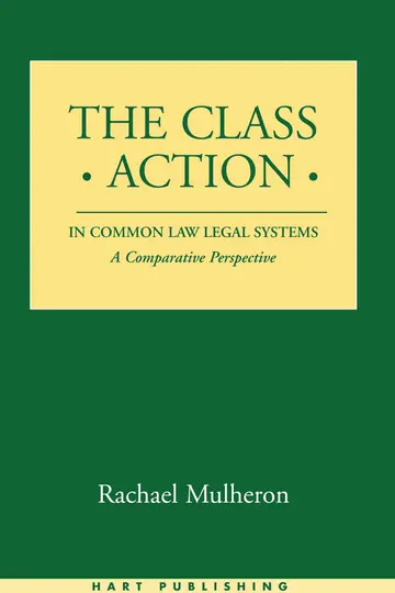 Cover of The Class Action in Common Law Legal Systems