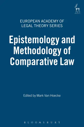 Cover of Epistemology and Methodology of Comparative Law