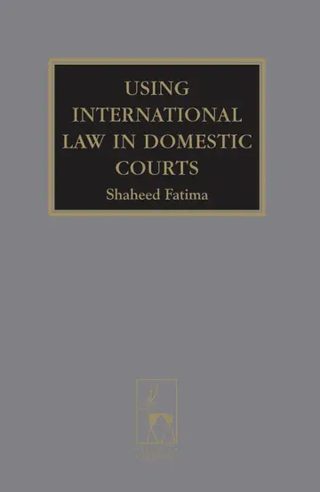 Cover of Using International Law in Domestic Courts