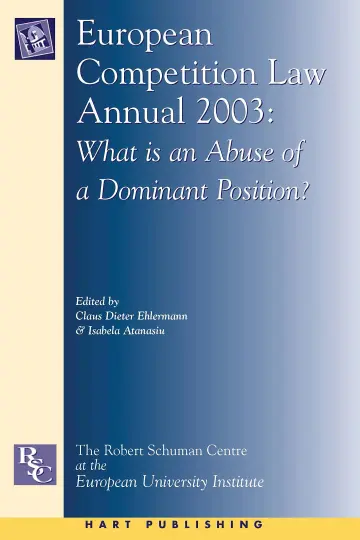 Cover of European Competition Law Annual 2003