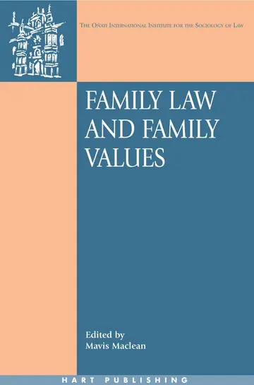 Cover of Family Law and Family Values
