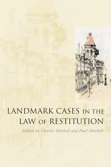 Cover of Landmark Cases in the Law of Restitution