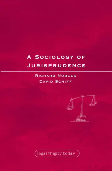 Cover of A Sociology of Jurisprudence