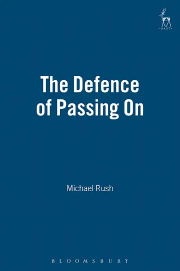 Cover of The Defence of Passing on