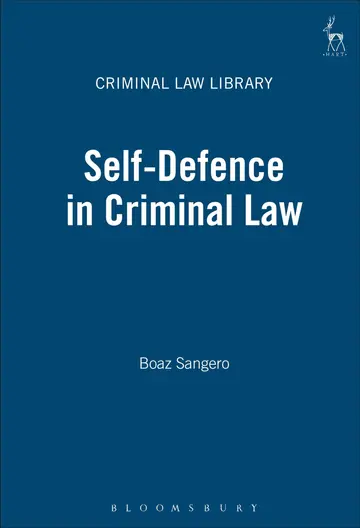 Cover of Self-Defence in Criminal Law