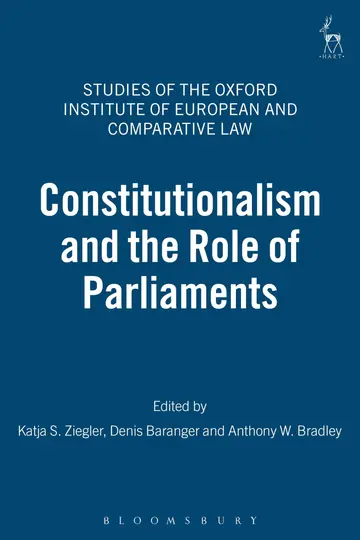 Cover of Constitutionalism and the Role of Parliaments