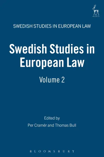 Cover of Swedish Studies in European Law - Volume 2
