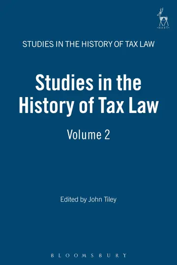 Cover of Studies in the History of Tax Law, Volume 2