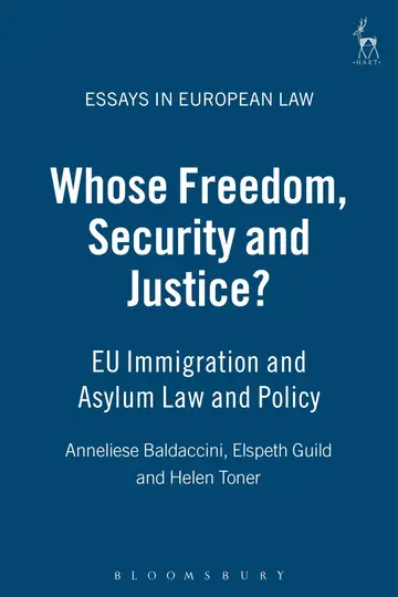 Cover of Whose Freedom, Security and Justice?