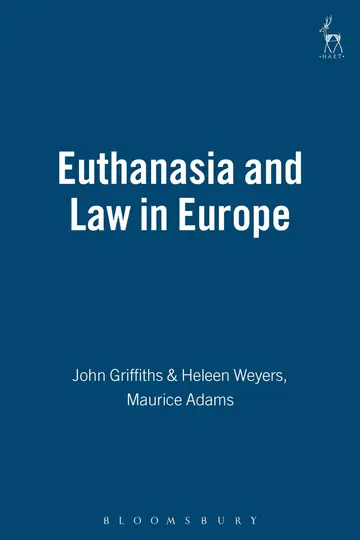 Cover of Euthanasia and Law in Europe