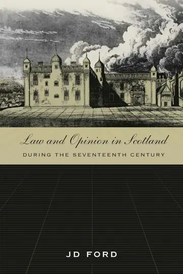 Cover of Law and Opinion in Scotland during the Seventeenth Century