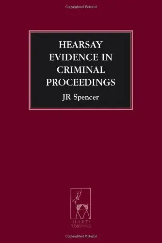 Cover of Hearsay Evidence in Criminal Proceedings