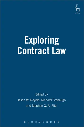 Cover of Exploring Contract Law