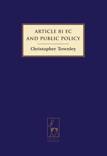 Cover of Article 81 EC and Public Policy