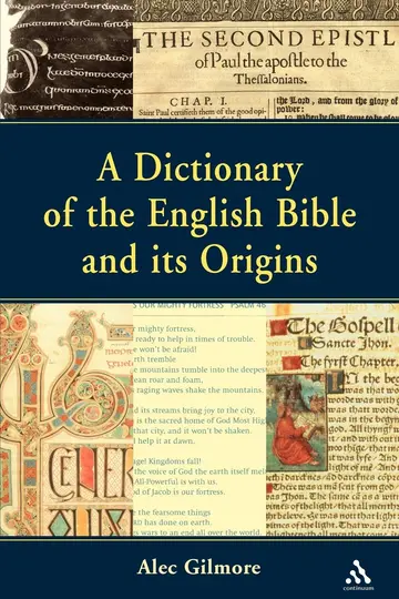 Cover of A Dictionary of the English Bible and Its Origins