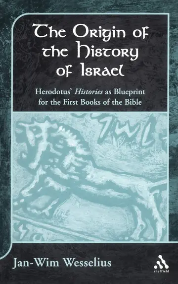 Cover of The Origin of the History of Israel