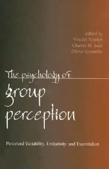 Cover of The Psychology of Group Perception