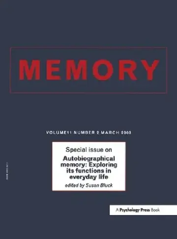Cover of Autobiographical Memory