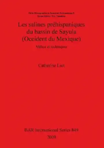 Cover of Les salines préhispaniques du bassin de Sayula (Occident du Mexique)