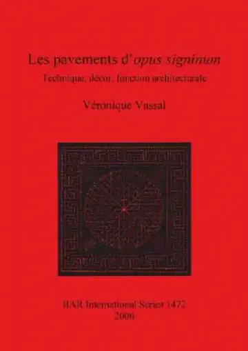 Cover of Les pavements d'opus signinum