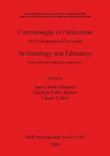 Cover of L'archéologie et l'éducation / Archaeology and Education