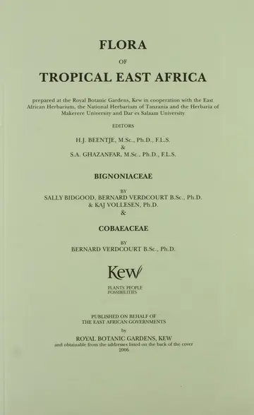 Cover of Flora of Tropical East Africa