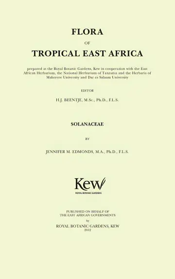 Cover of Flora of Tropical East Africa