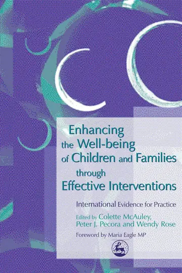 Cover of Enhancing the Well Being of Children and Families Through Effective Interventions