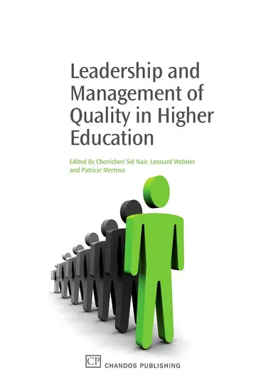 Cover of Leadership and Management of Quality in Higher Education