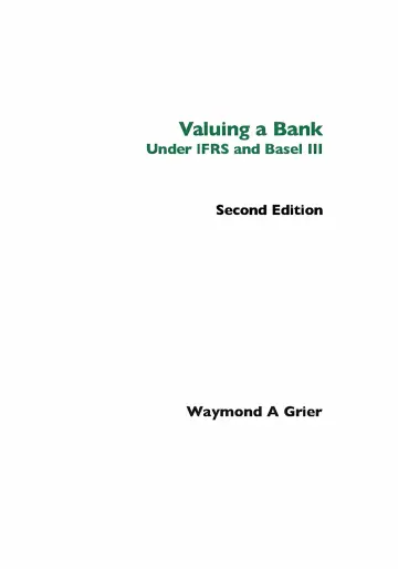 Cover of Valuing a bank