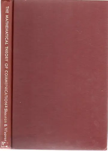 Cover of The Mathematical Theory of Communication