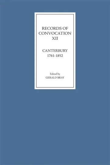 Cover of Records of Convocation XII
