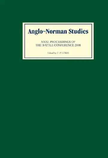 Cover of Anglo-Norman Studies XXXI