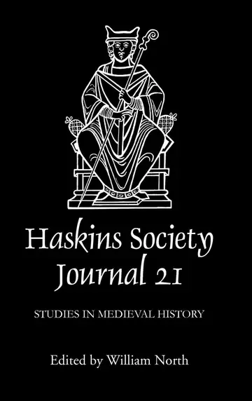 Cover of The Haskins Society Journal 21 – 2009. Studies in Medieval History