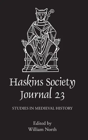 Cover of The Haskins Society Journal 23 – 2011. Studies in Medieval History